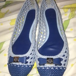 Tory Burch blue flats